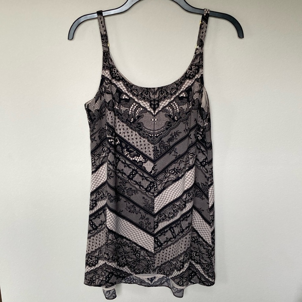 Cabi Lace Print Tank Top Blouse